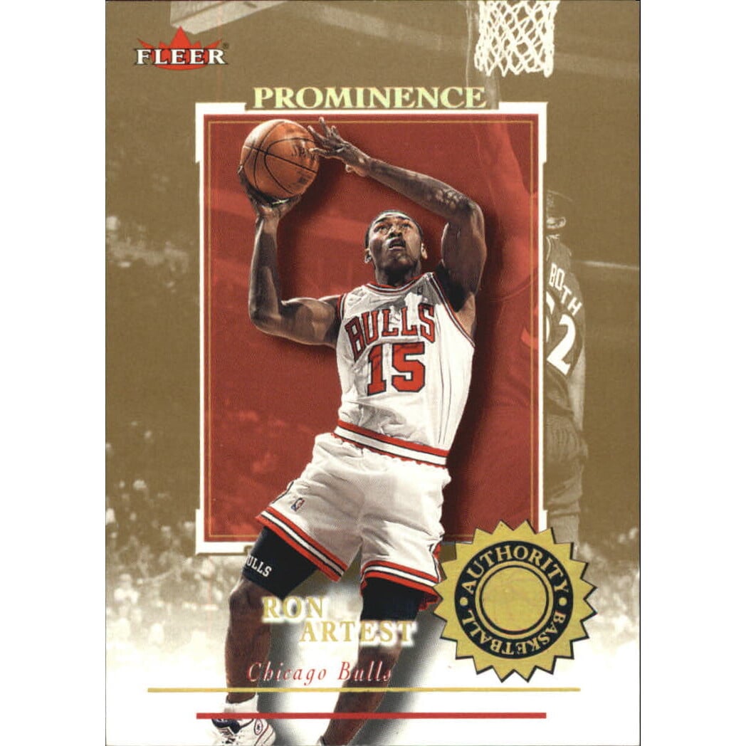 2000-01 Fleer Authority Prominence 125/75 #51 Ron Artest. rookie card picture