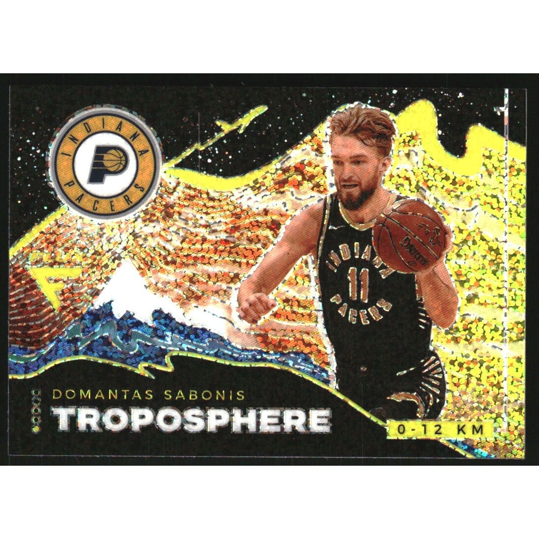 2020-21 Panini Flux Troposphere #3 Domantas Sabonis. rookie card picture