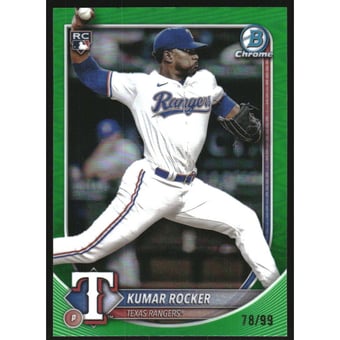 2025 Bowman Chrome Green Refractors #98 Kumar Rocker