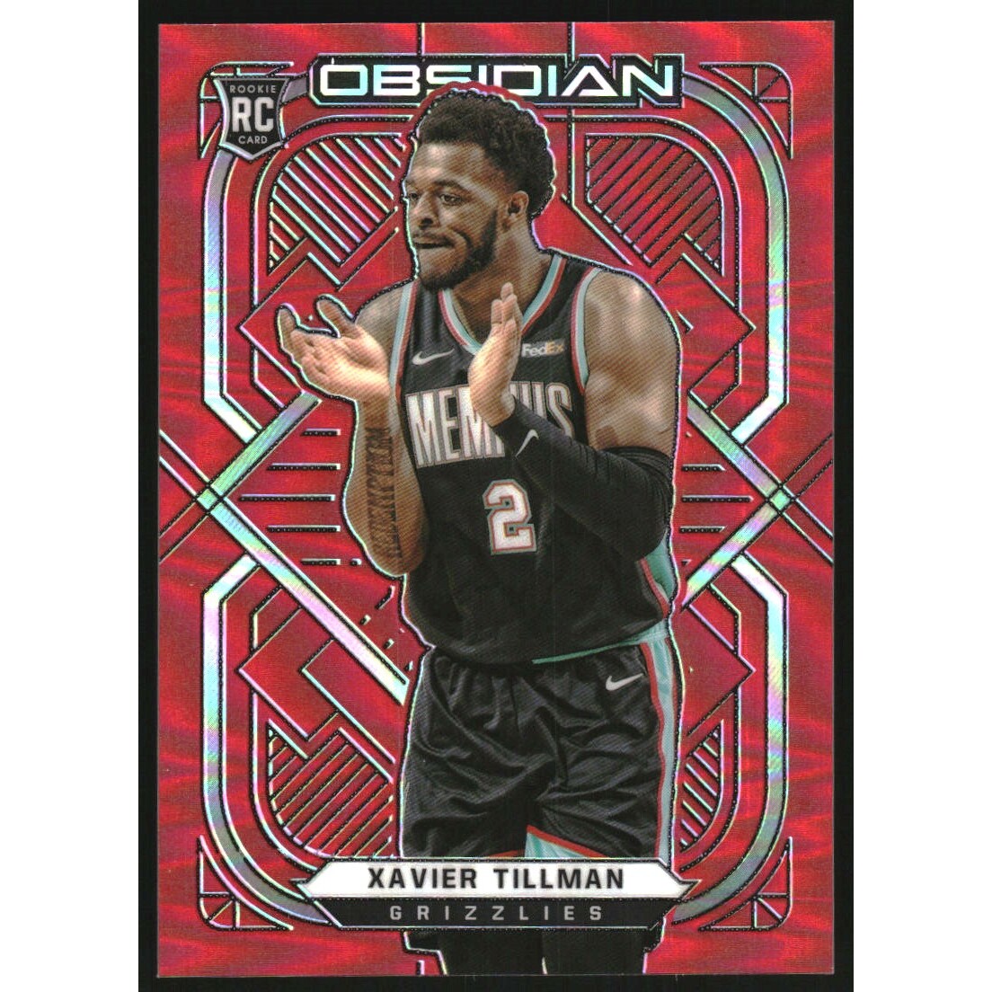 2020-21 Panini Obsidian Electric Etch Red Flood #193 Xavier Tillman 2020-21 Panini Obsidian Electric Etch Red Flood #193 Xavier Tillman
