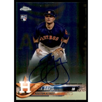 2018 Topps Chrome Rookie Autographs #RAJD J.D. Davis
