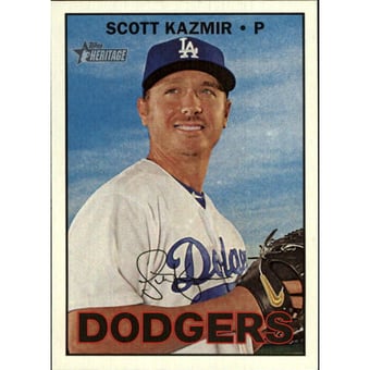 2016 Topps Heritage #528B Scott Kazmir Color SP