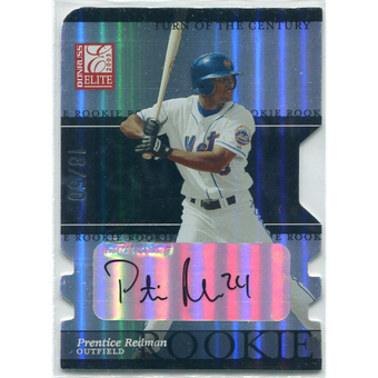 2003 Donruss Elite Turn of the Century Autographs #196 Prentice Redman ROO