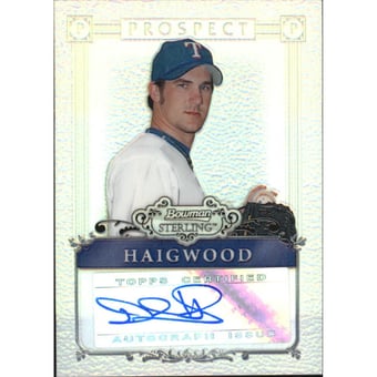 2006 Bowman Sterling Prospects Refractors #DH Daniel Haigwood AU