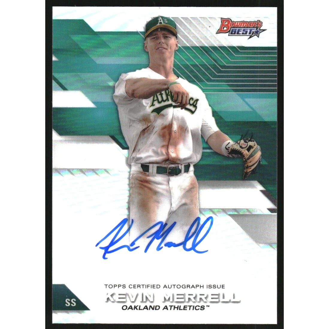 2017 Bowman's Best Best of '17 Autographs Refractors #B17KME Kevin Merrell. rookie card picture