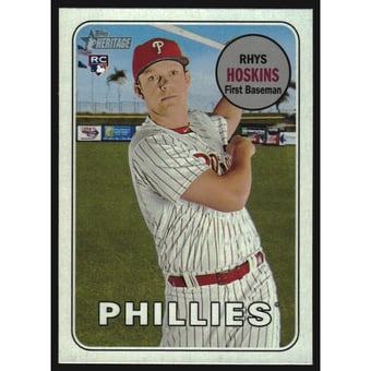 2018 Topps Heritage Team Color Swap Variations #206 Rhys Hoskins