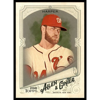 2018 Topps Allen and Ginter Glossy Silver #250 Bryce Harper