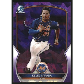 2023 Bowman Chrome Sapphire Prospects Purple Refractors #BCP201 Kevin Parada