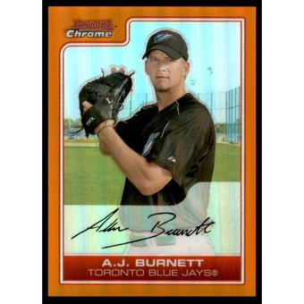 2006 Bowman Chrome Orange Refractors #85 A.J. Burnett