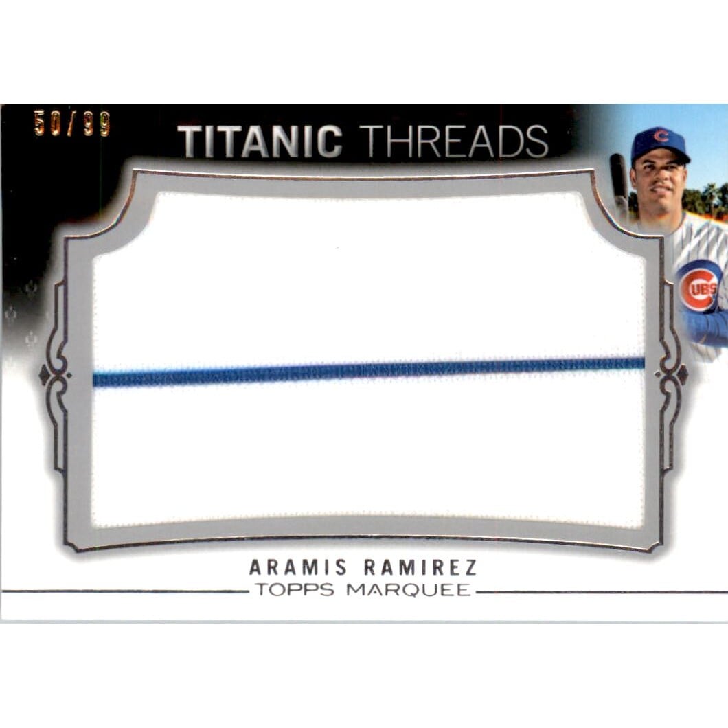 2011 Topps Marquee Titanic Threads #TTJR56 Aramis Ramirez. rookie card picture