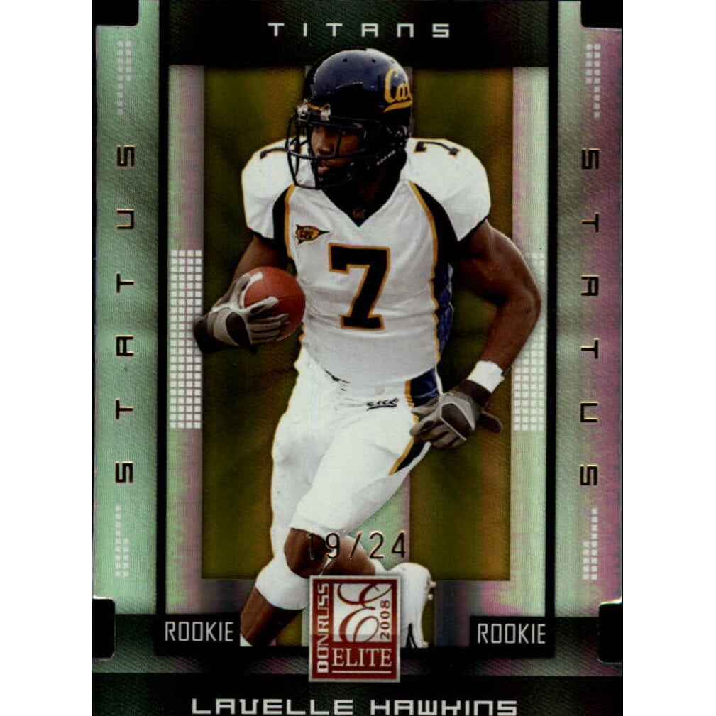 2008 Donruss Elite Status Gold #158 Lavelle Hawkins. rookie card picture