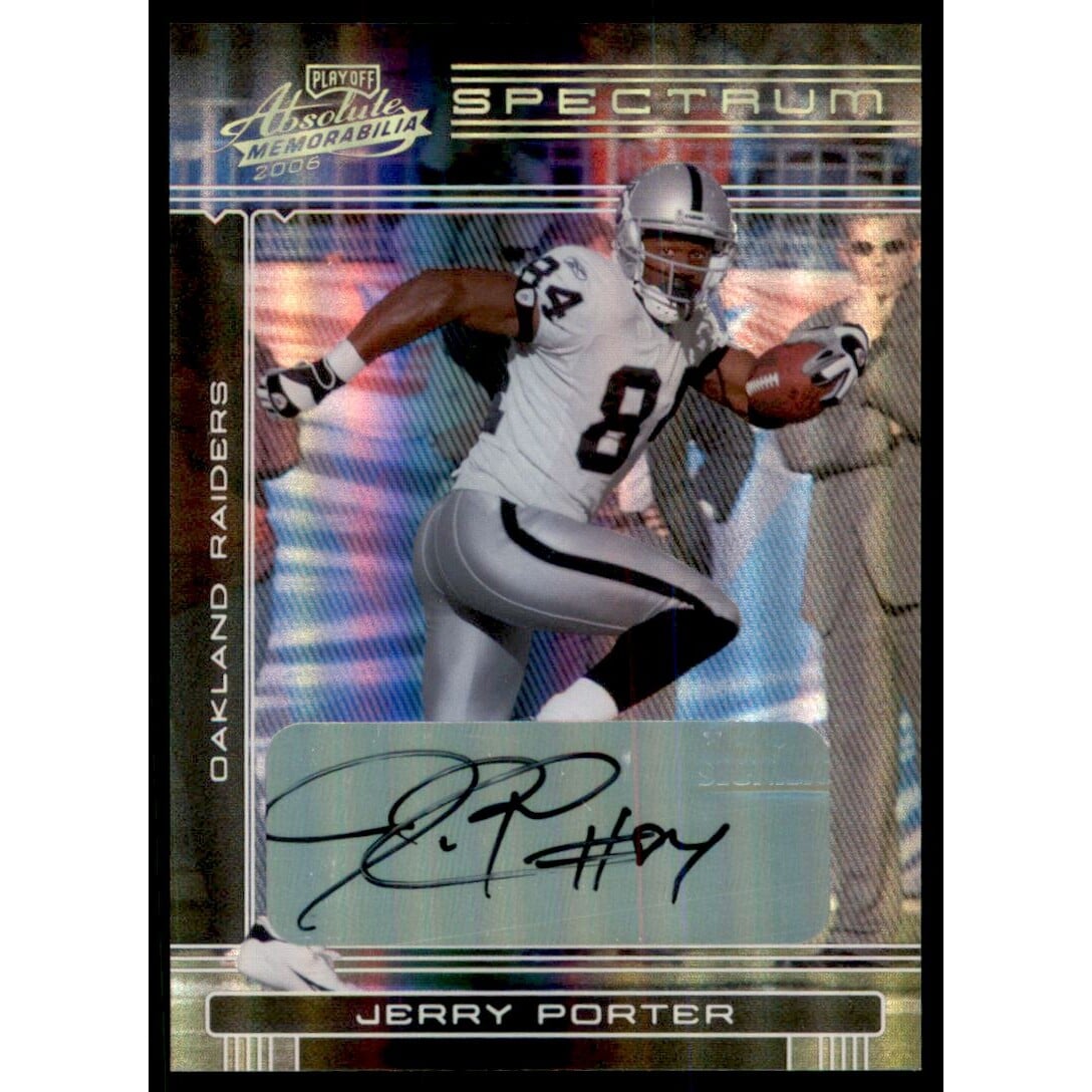 2006 Absolute Memorabilia Spectrum Gold Autographs #114 Jerry Porter/50