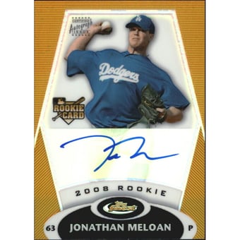 2008 Finest Refractors Gold #158 Jonathan Meloan AU