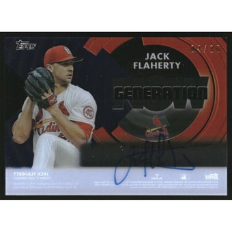 2022 Topps Clearly Authentic Generation Now Autographs Blue #GNAJF Jack Flaherty