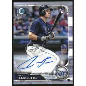 2019 Bowman Chrome Rookie Autographs Refractors #CRAJB Jake Bauers