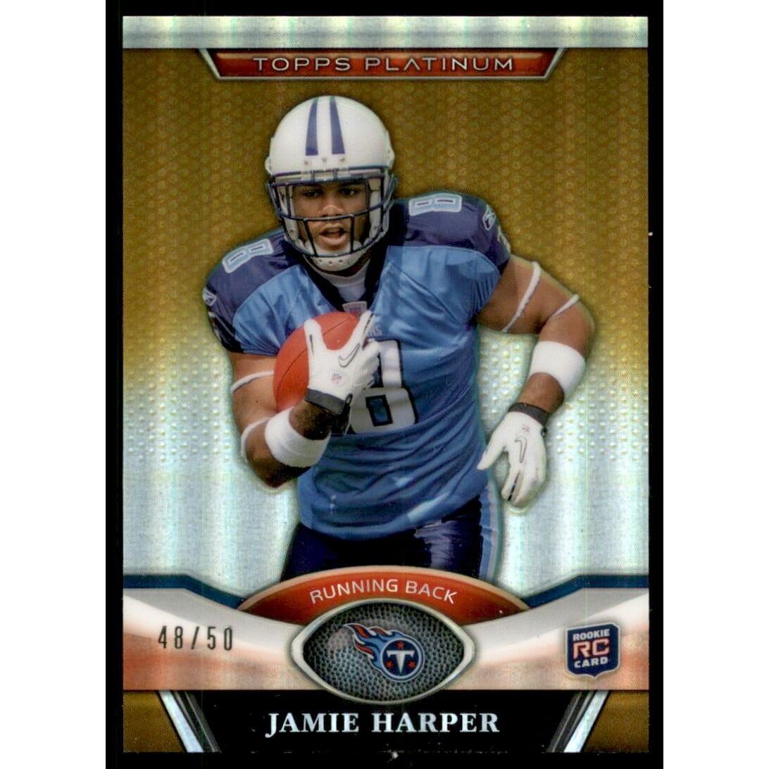 2011 Topps Platinum Gold #8 Jamie Harper/50. rookie card picture