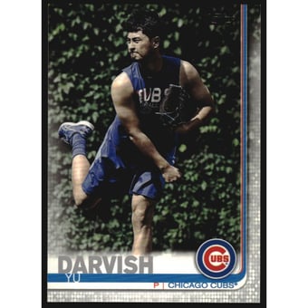2019 Topps Base Set Photo Variations #372 Yu Darvish/Blue sleeevless tshirt