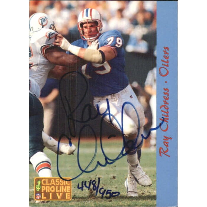 1993 Pro Line Live Autographs #7 Ray Childress/950