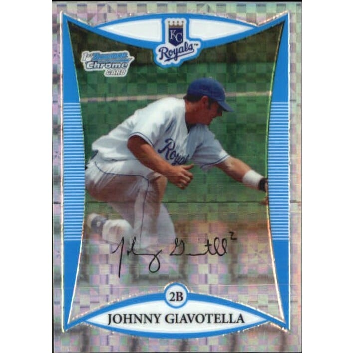 2008 Bowman Chrome Draft Prospects X-Fractors #BDPP47 Johnny Giavotella DP. rookie card picture