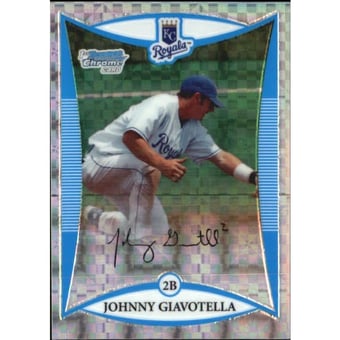 2008 Bowman Chrome Draft Prospects X-Fractors #BDPP47 Johnny Giavotella DP