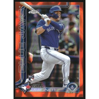 2025 Topps Chrome Orange Lava Refractors #137 Will Wagner