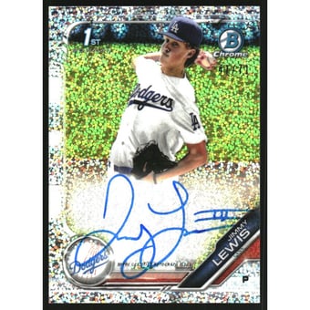 2019 Bowman Chrome Draft Autographs Sparkle Refractors #CDAJL Jimmy Lewis