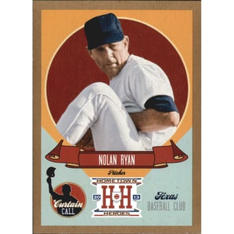2013 Hometown Heroes Curtain Call Gold #7 Nolan Ryan