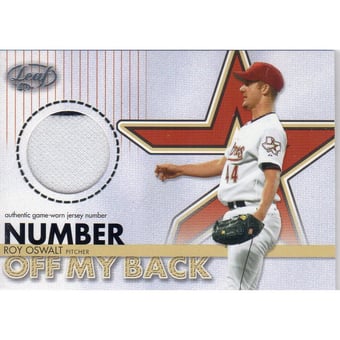 2003 Leaf Number Off My Back #10 Roy Oswalt