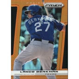 2013 Panini Prizm Prizms Orange Die-Cut #54 Lance Berkman