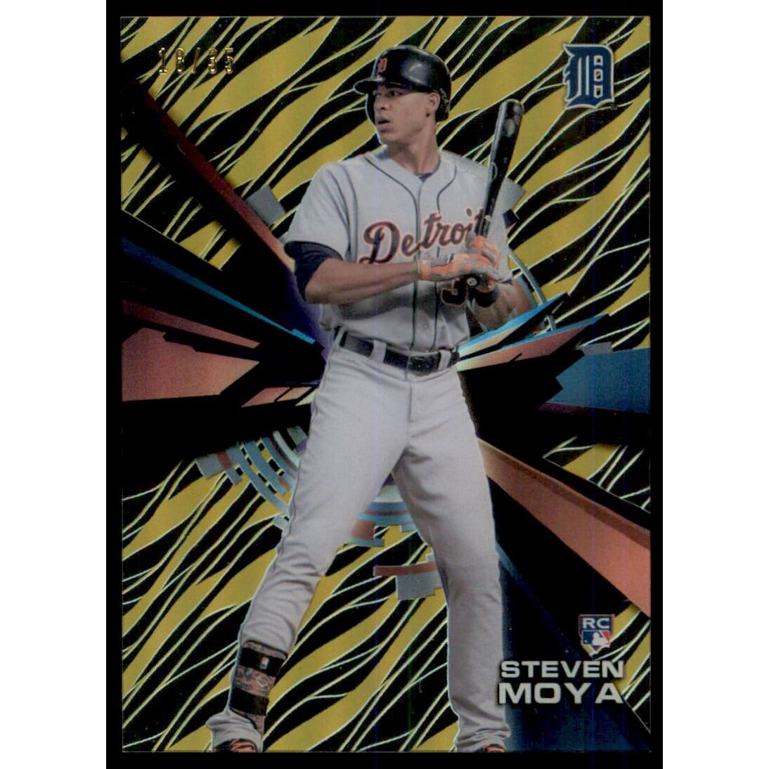 2015 Topps High Tek Gold Rainbow #HTSMA Steven Moya. rookie card picture