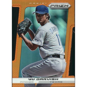 2013 Panini Prizm Prizms Orange Die-Cut #100 Yu Darvish