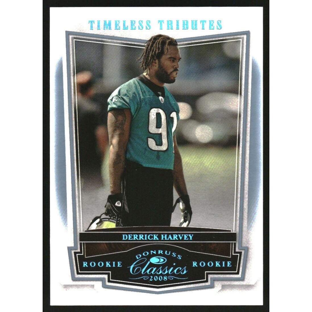 2008 Donruss Classics Timeless Tributes Platinum #207 Derrick Harvey. rookie card picture