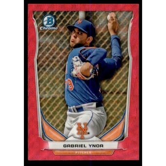 2014 Bowman Chrome Prospects Series 2 Pink Wave Refractors #BCP51 Gabriel Ynoa
