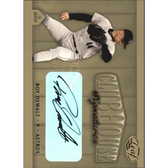 2002 Leaf Clubhouse Signatures Gold #39 Roy Oswalt