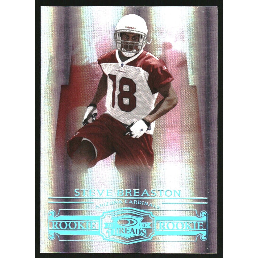 2007 Donruss Threads Platinum Holofoil #173 Steve Breaston. rookie card picture