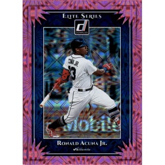 2019 Donruss Elite Series Pink Firework #ES1 Ronald Acuna Jr.