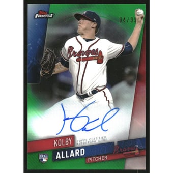 2019 Finest Autographs Green Refractors #FAKA Kolby Allard