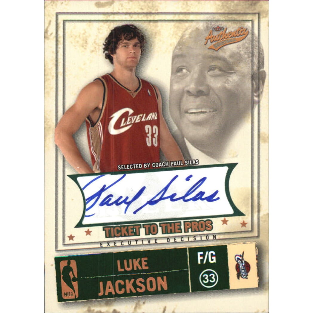 2004-05 Fleer Authentix Parallel 25 #133 Luke Jackson. rookie card picture