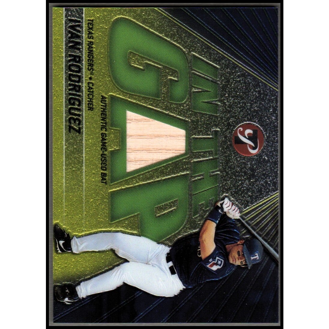 2002 Topps Pristine In the Gap #IR Ivan Rodriguez Bat A. rookie card picture