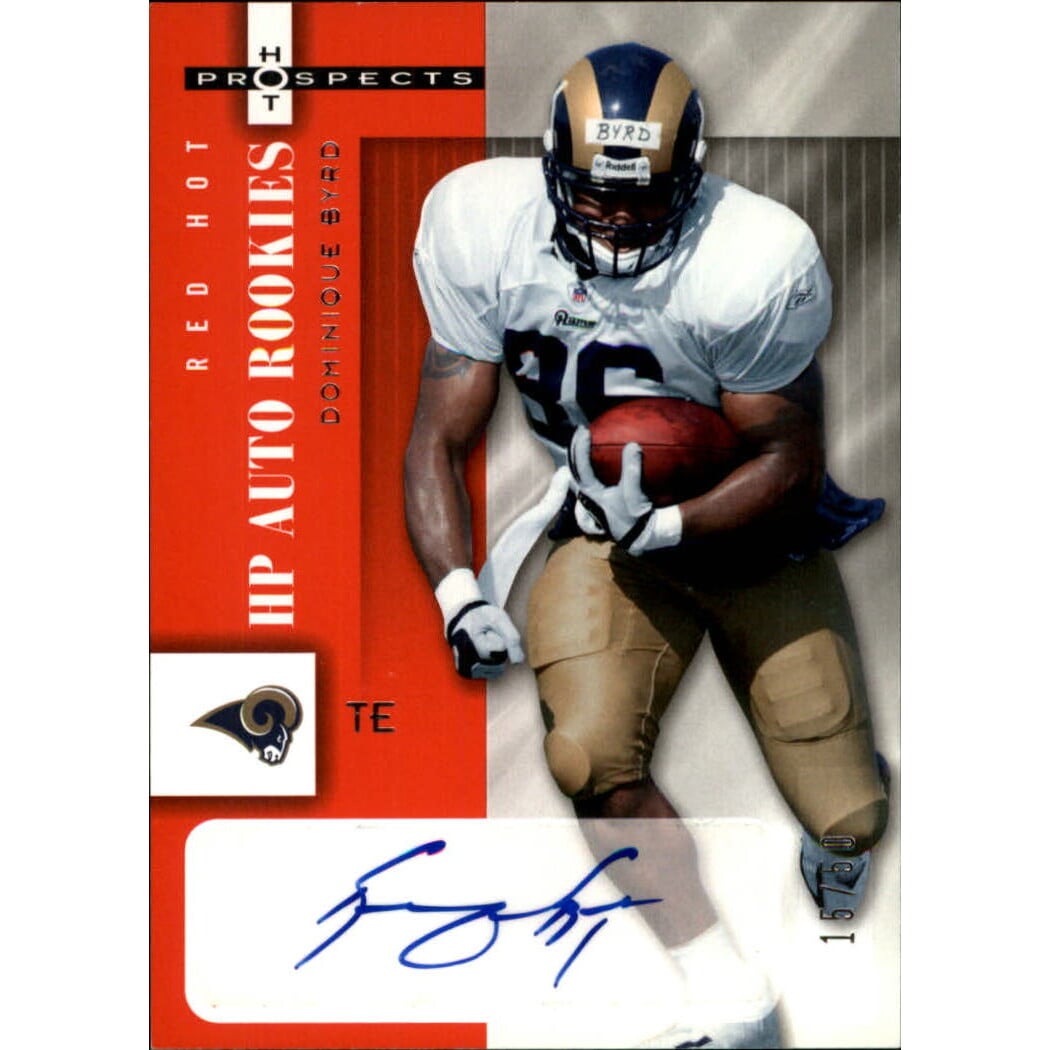 2006 Hot Prospects Red Hot #168 Dominique Byrd AU