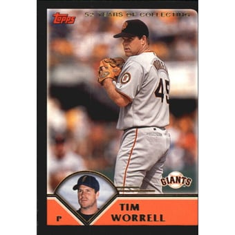 2003 Topps Black #553 Tim Worrell