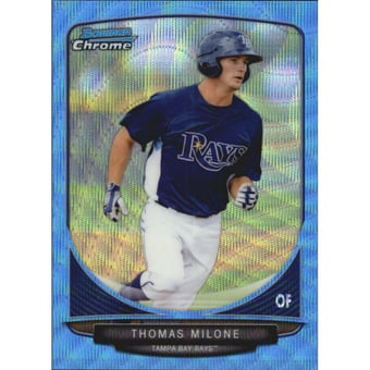2013 Bowman Chrome Draft Draft Picks Black Refractors #BDPP42 Thomas Milone