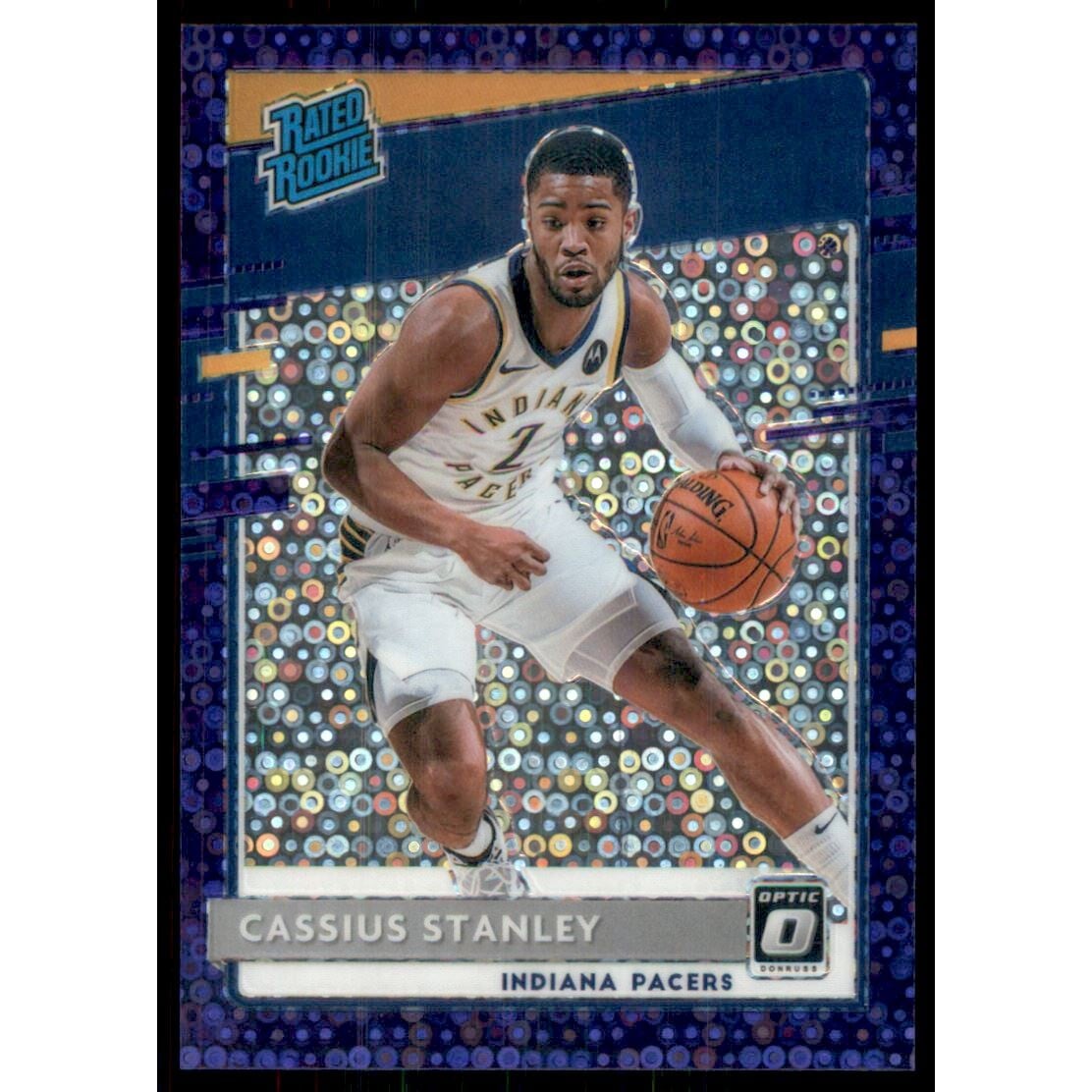 2020-21 Donruss Optic Fast Break Purple #199 Cassius Stanley RR. rookie card picture