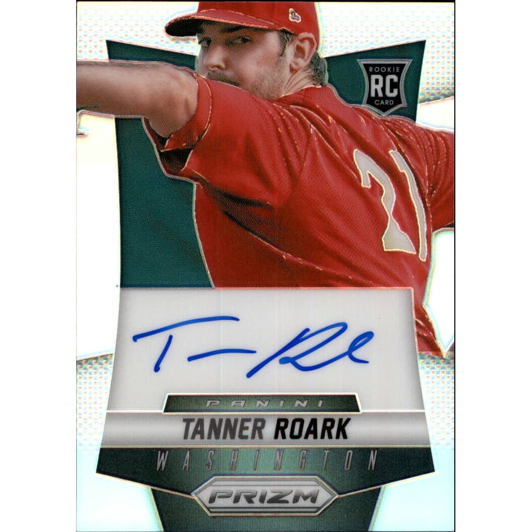 2014 Panini Prizm Rookie Autographs Prizms #TR Tanner Roark. rookie card picture