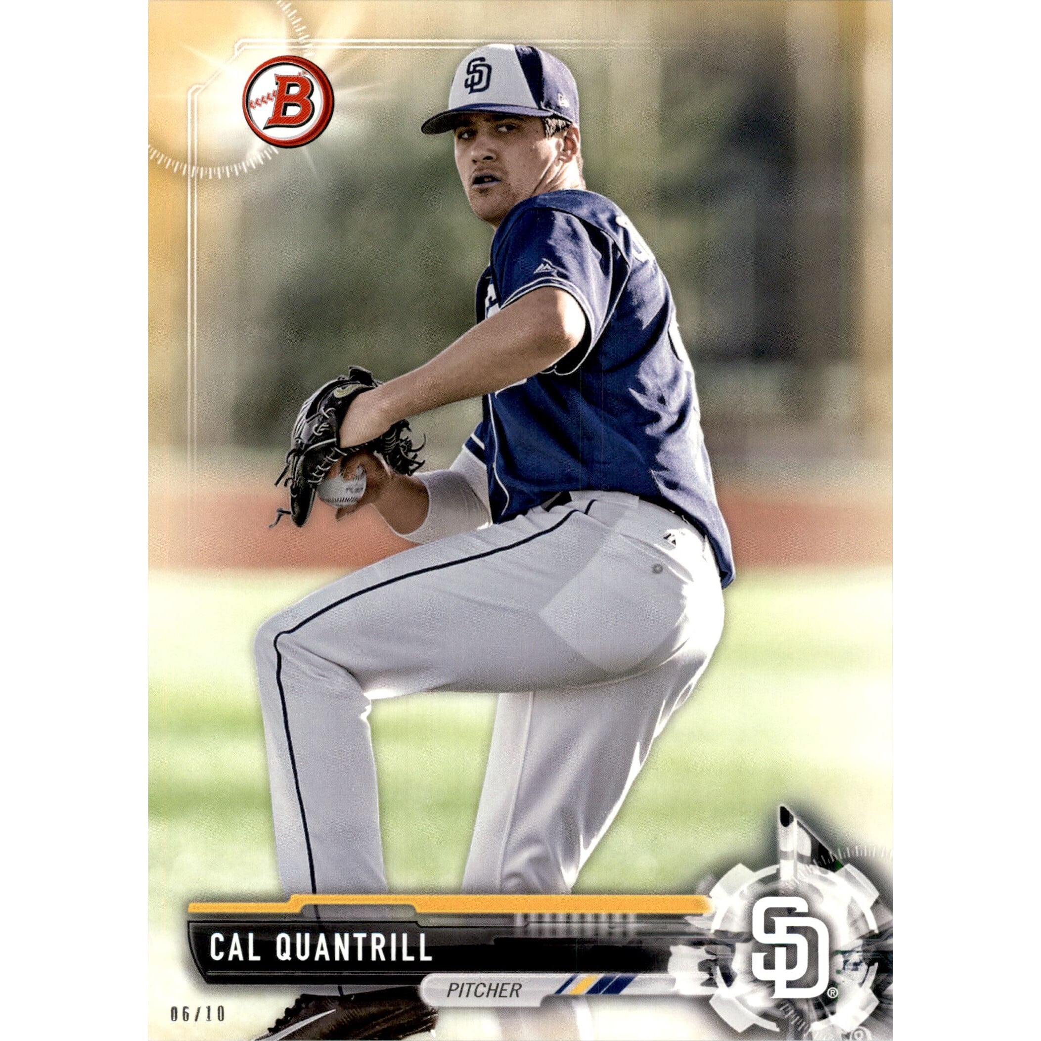 2017 Bowman Draft 5x7 Gold #BD21 Cal Quantrill. rookie card picture