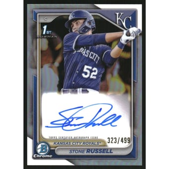 2024 Bowman Chrome Prospect Autographs Refractors #CPASR Stone Russell