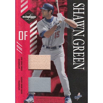 2003 Leaf Limited TNT #148 S.Green Dgr A Bat-Jsy