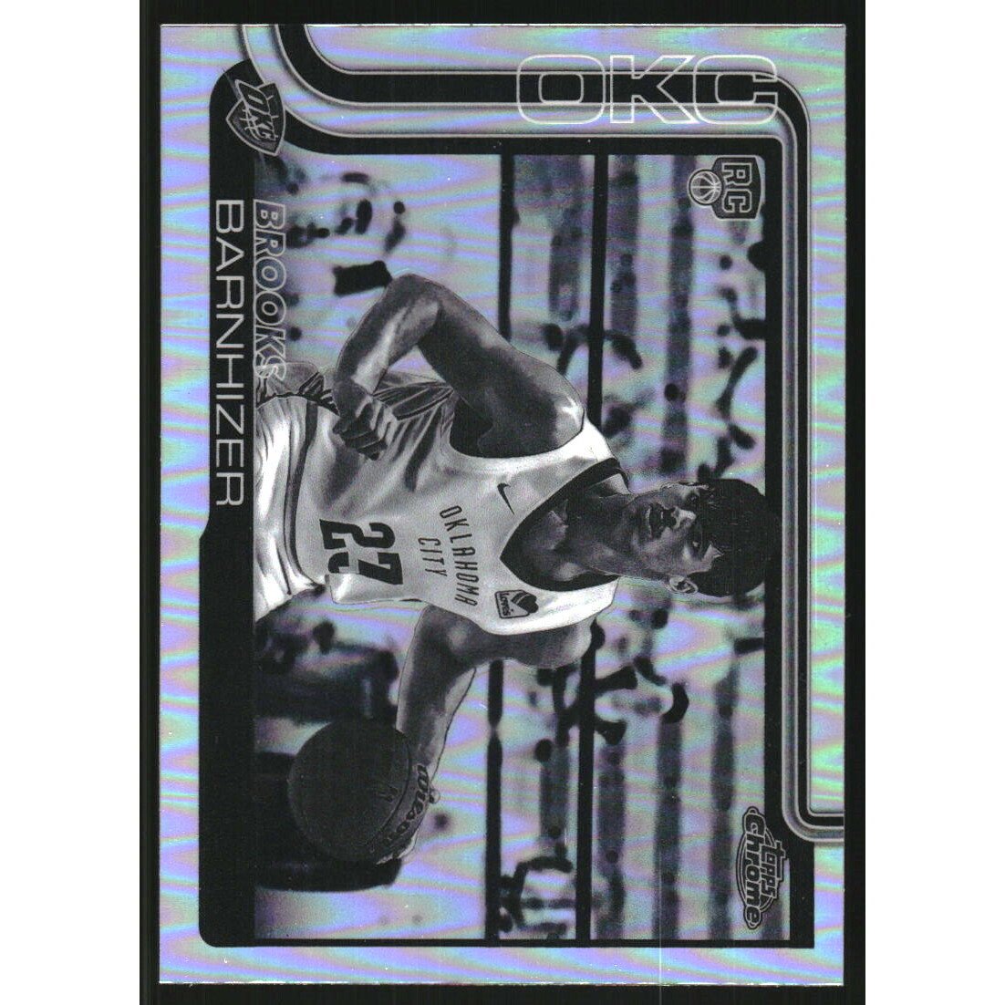 2025-26 Topps Chrome Negative Refractors #295 Brooks Barnhizer. rookie card picture