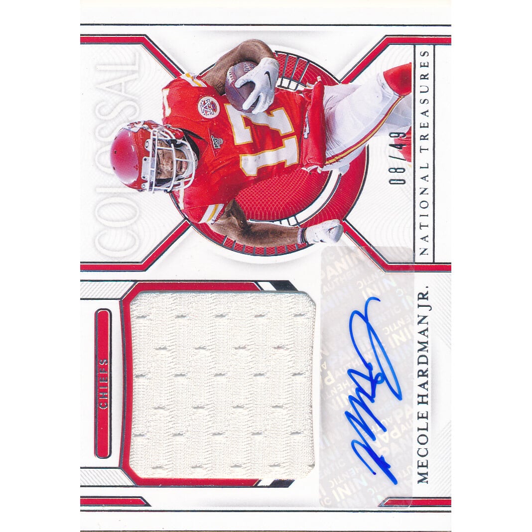 2020 Panini National Treasures Colossal Material Signatures #25 Mecole Hardman Jr./49. rookie card picture