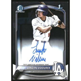 2025 Bowman Chrome Draft Autographs #CPALV Landyn Vidourek